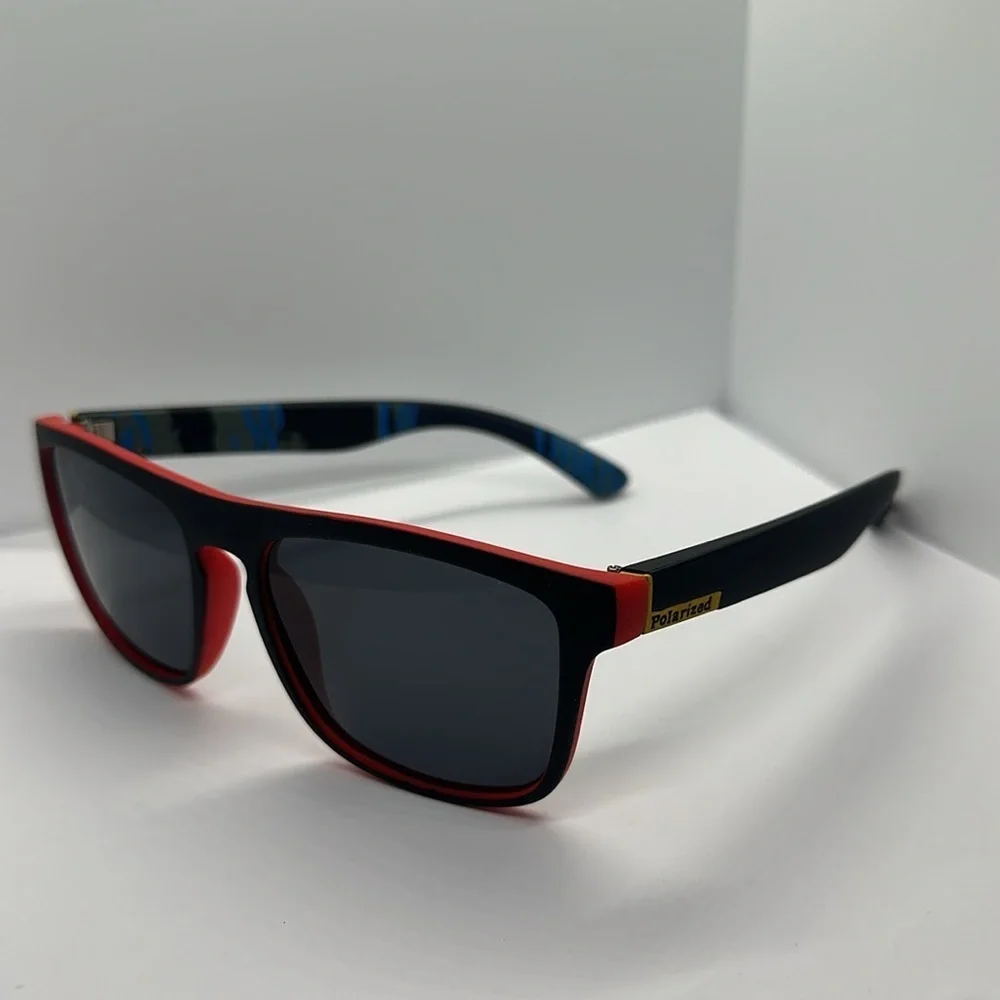 🔥NEW Polarized UV protection Sunglasses - Black & Red Sporty Style - unisex